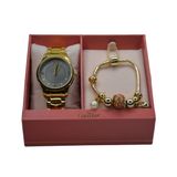 Relogio Feminino Analogico Dourado Condor E Pulseira Dourada