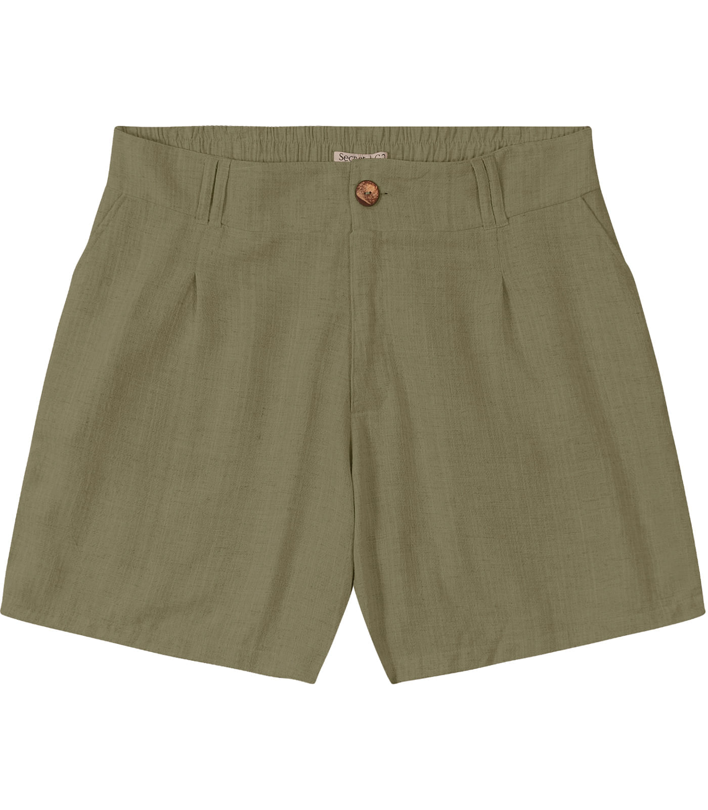 Bermuda Feminina Plus Size Secret Glam Verde Plus G3