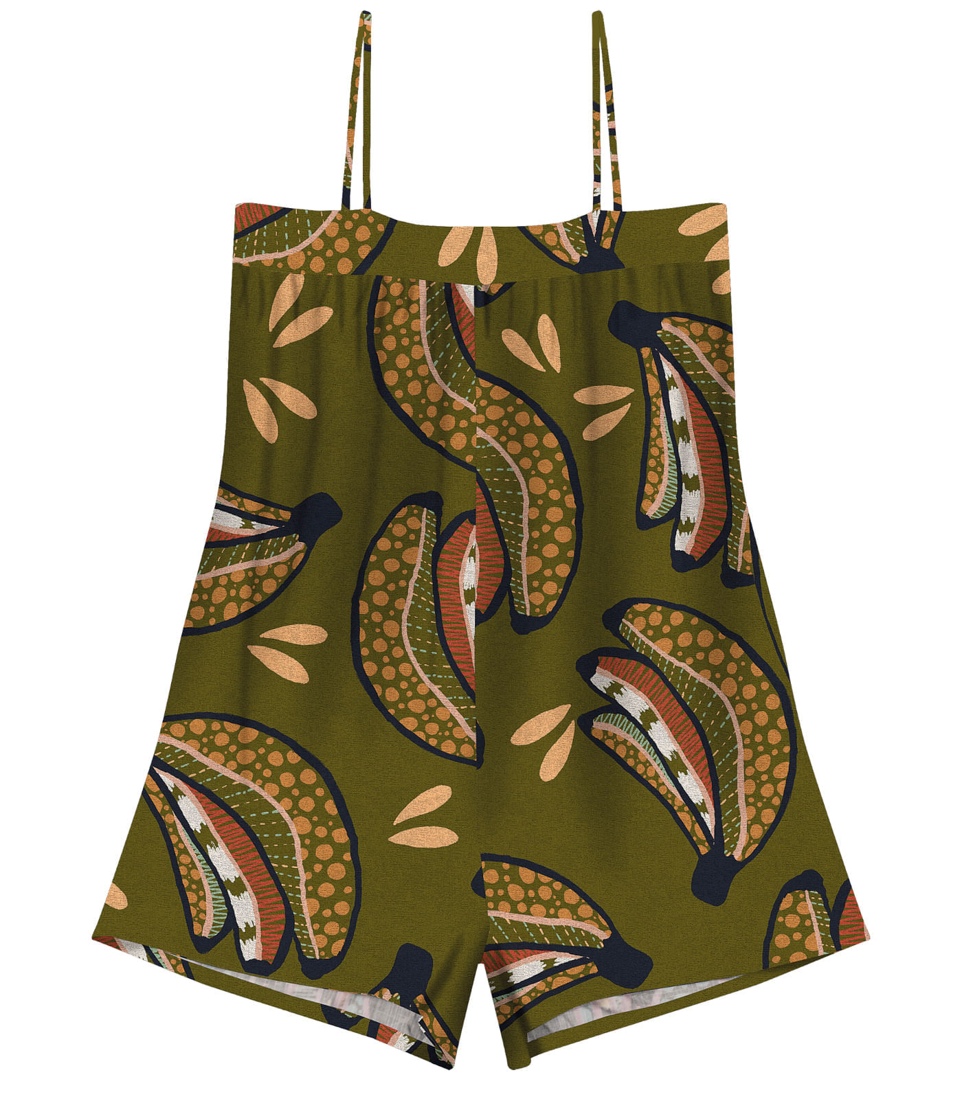 Macaquinho Feminino Estampado Endless Verde P