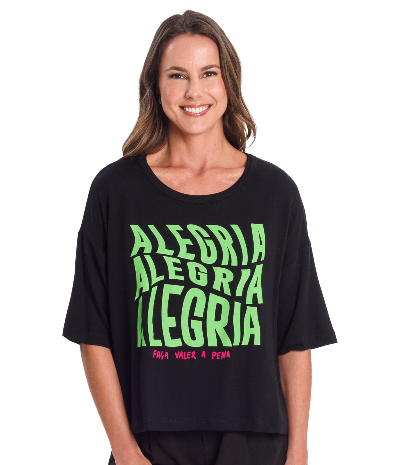 Blusa Feminina Alegria Rovitex Preto G