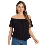 Blusa Feminina Ciganinha Infinita Cor Preto M