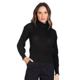 Blusa Tricot Feminina Manga Longa Select Preto Un