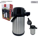 Garrafa Térmica Inox Café Chá Leite Quente Gelado 1900ml