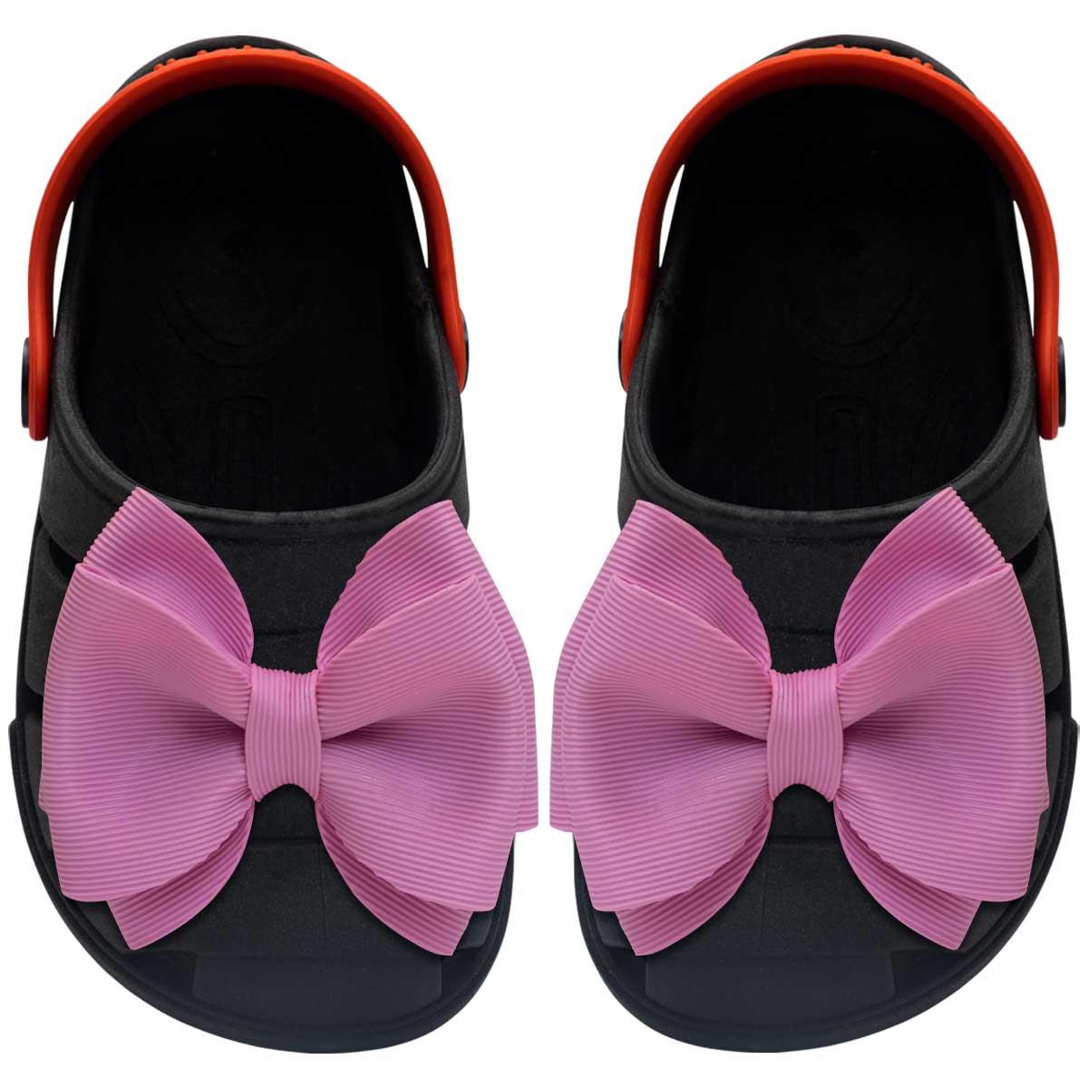 Sandalia Babuche Infantil Menina 21ao28 Chinelo Leve 12.106 Cor:preto,tamanho:27/28