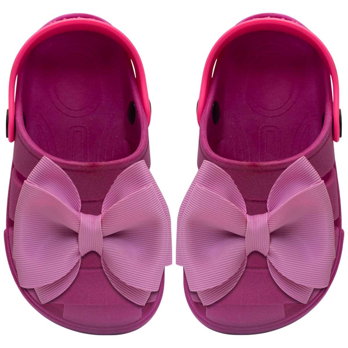 Sandalia Babuche Infantil Menina 21ao28 Chinelo Leve 12.106 Cor:pink,tamanho:27/28