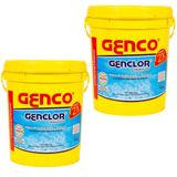 Kit 2 Und Cloro Genco Genclor Granulado Estabilizado Dicloro10 Kg