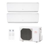 Ar-condicionado Multi Split Inverter Fujitsu 18.000 (2x Evap Hw 9.000) Quente/frio 220v