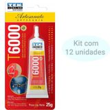 Cola Adesiva Artesanato T6000 25g Tekbond 12 Unidades