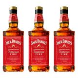 Whisky Jack Daniel's Tennessee Fire 1L 3 Unidades