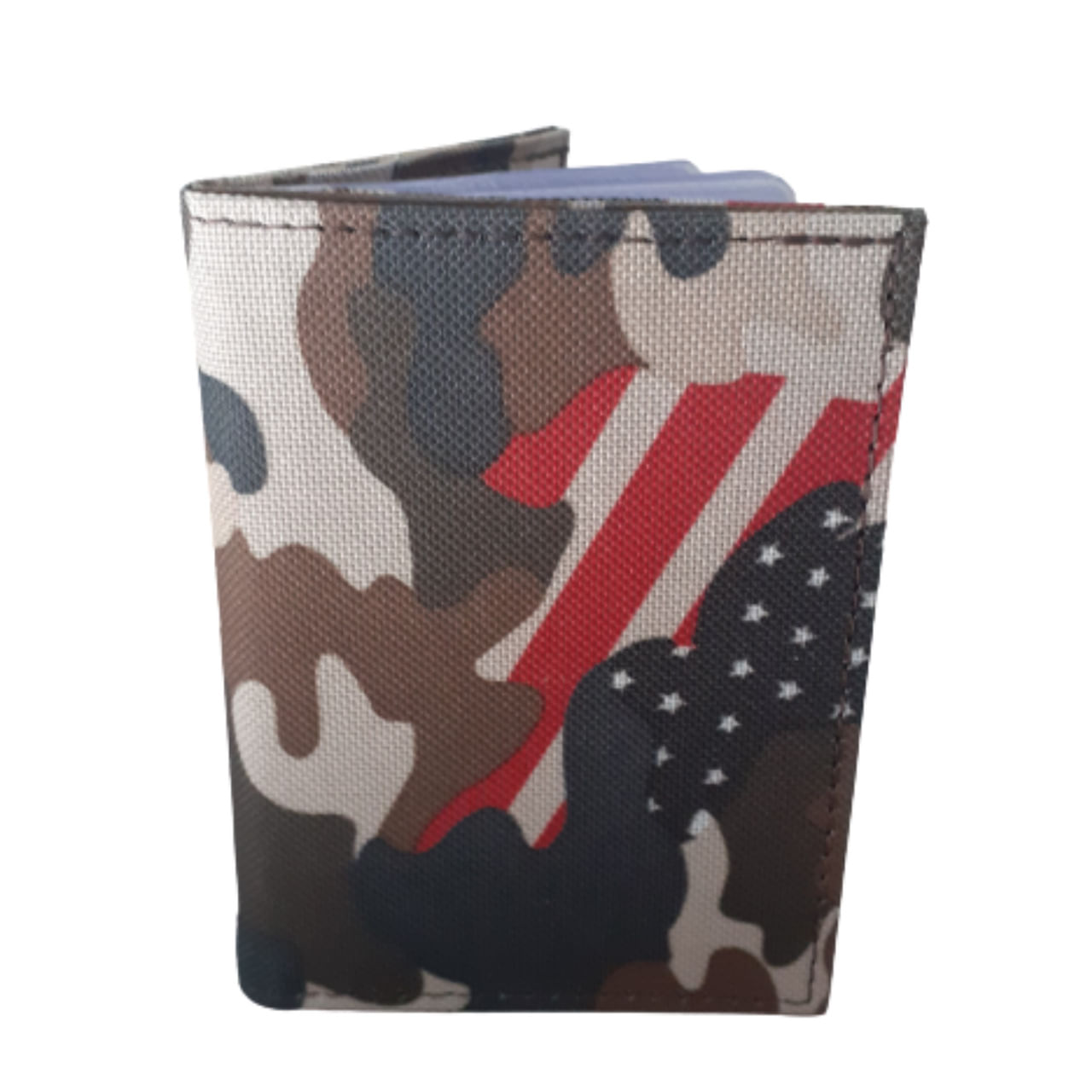 Carteira Masculina Slin Cnh Rg Impermeável De Lona Militar