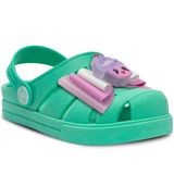 Sandalia Babuche Infantil Menina 21ao28 Chinelo Leve 12.107 Cor:verde,tamanho:25/26