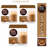 3 Cx Nescafé Café Capsula Au Lait Dolce Gusto Bebida Lactea