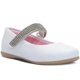 Sapatilha Feminina Moda Infantil 18ao27 Sapato Boneca 02.39 Cor:branco,tamanho:27