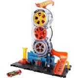 Hot Wheels Pista City Super Loja De Pneus