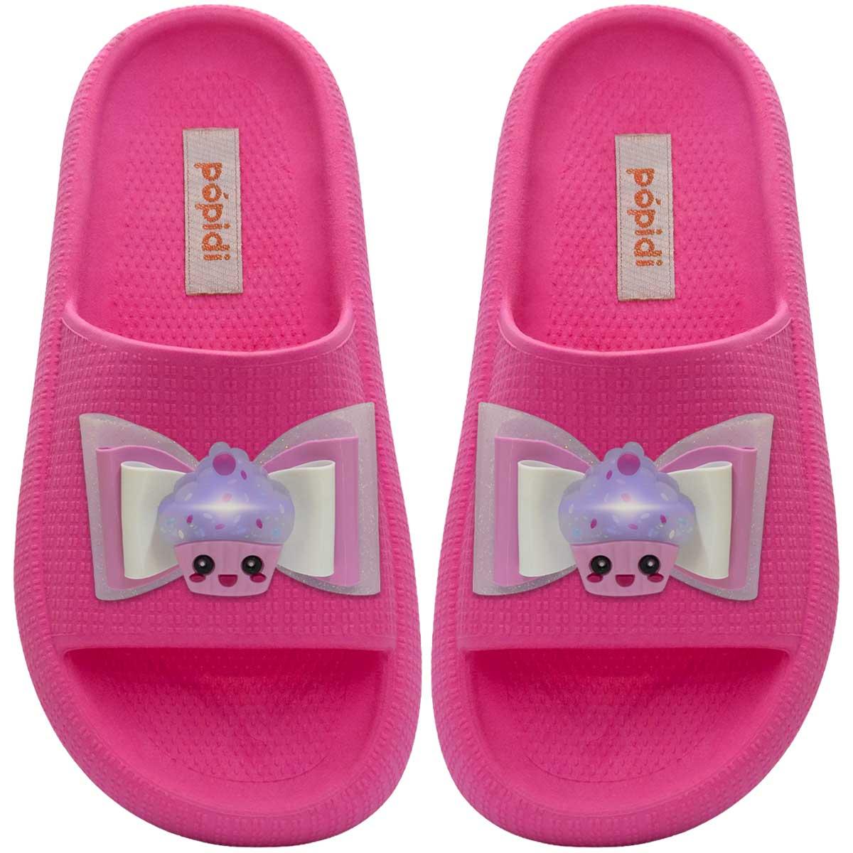 Chinelo Nuvem Cupcake Infantil 25ao36 Sandália Menina 12.110 Cor:pink,tamanho:25/26