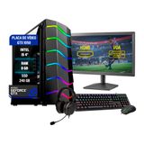 Pc Computador Gamer I5 4º Gtx 1050ti 8gb Ssd 240 Monitor