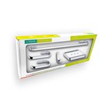 Kit Acessórios De Banheiro 5 Peças Metal Cromado Verona