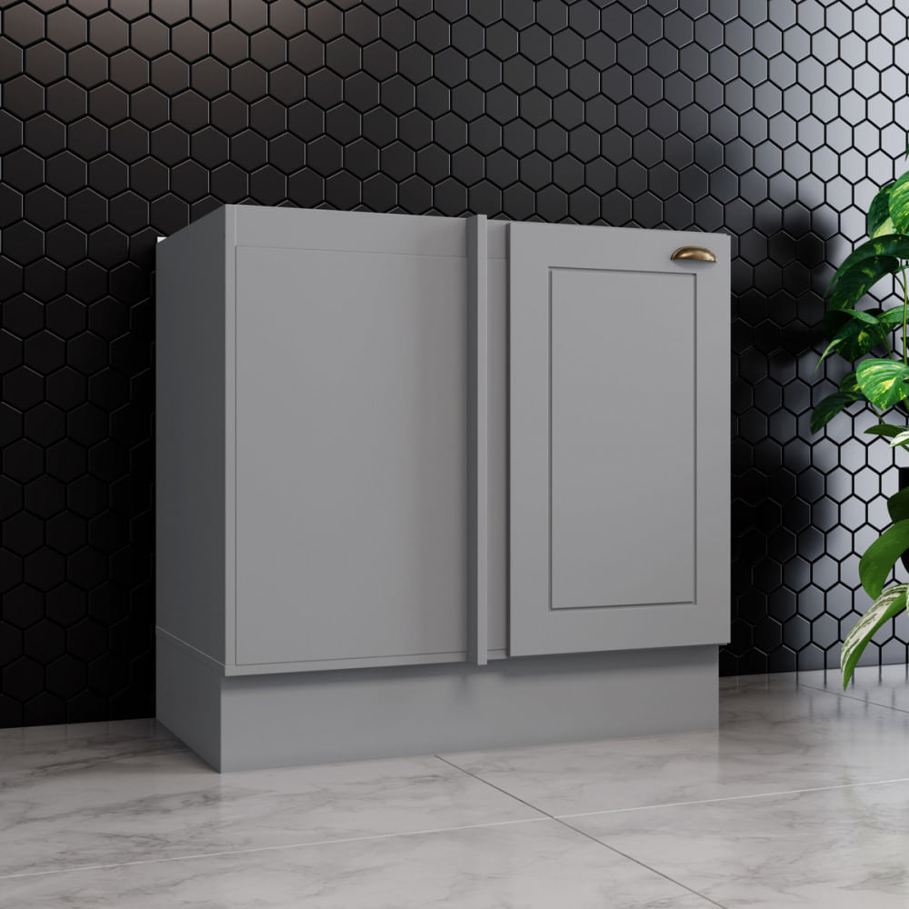 Balcão De Cozinha Canto Reto 1 Porta Americana Henn