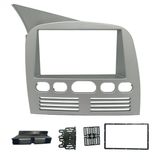 Moldura 2 Din Fiat Palio, Siena, Strada, Weekend G1 - 1996 À 2003 - Prata - Fiamon