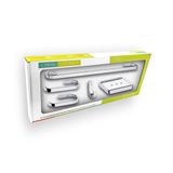 Kit Acessórios de Banheiro 5 Peças Metal Cromado Verona
