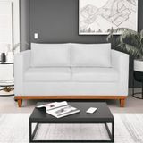 Sofá 2 E 3 Lugares Europa 180 Cm Estilo Conforto E Elegância Corano Branco - Amarena Móveis