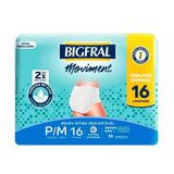 Roupa Intima Descartável Bigfral Moviment Tamanho P/m 16 Unidades