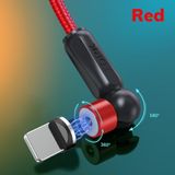 Cabo Usb Magnético Tipo C Topk Am68 Vermelho 1m Para Micro Usb