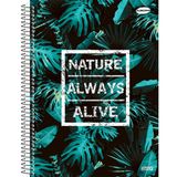 Caderno Universitário Capa Dura 10 Matérias 200 Folhas Nature Always Alive - São Domingos