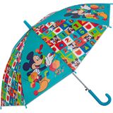 Guarda Chuva Mickey Disney - 4 A 12 Anos - Reforçado Automatico - Mikei - Infantil - 48 Cm Raio - Panami