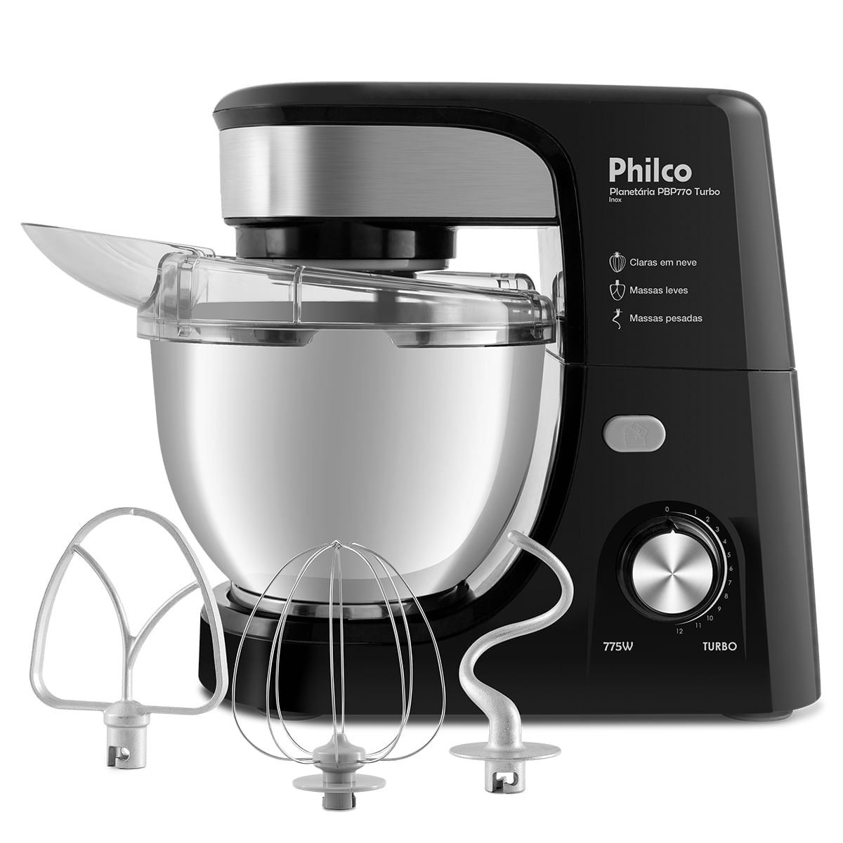 Batedeira Planetária Philco Pbp770pi Turbo Inox 775w 127v