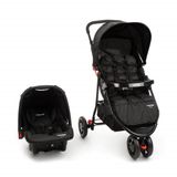 Carrinho De Bebe Travel System Delta Duo Pro Preto - Voyage