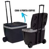 Caixa Térmica 42 Litros Preta Com Rodas 25108220 Mor