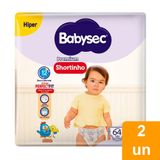 Fralda Descartável Babysec Shortinho Galinha Pintadinha Hiper Tamanho M - 2 Pacotes Com 64 Tiras