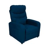 Poltrona Reclinável Punto Suede Azul