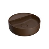Cuba De Apoio Deca 40x40 L.12040.m.22 Redonda Com Mesa Marrom Fosco
