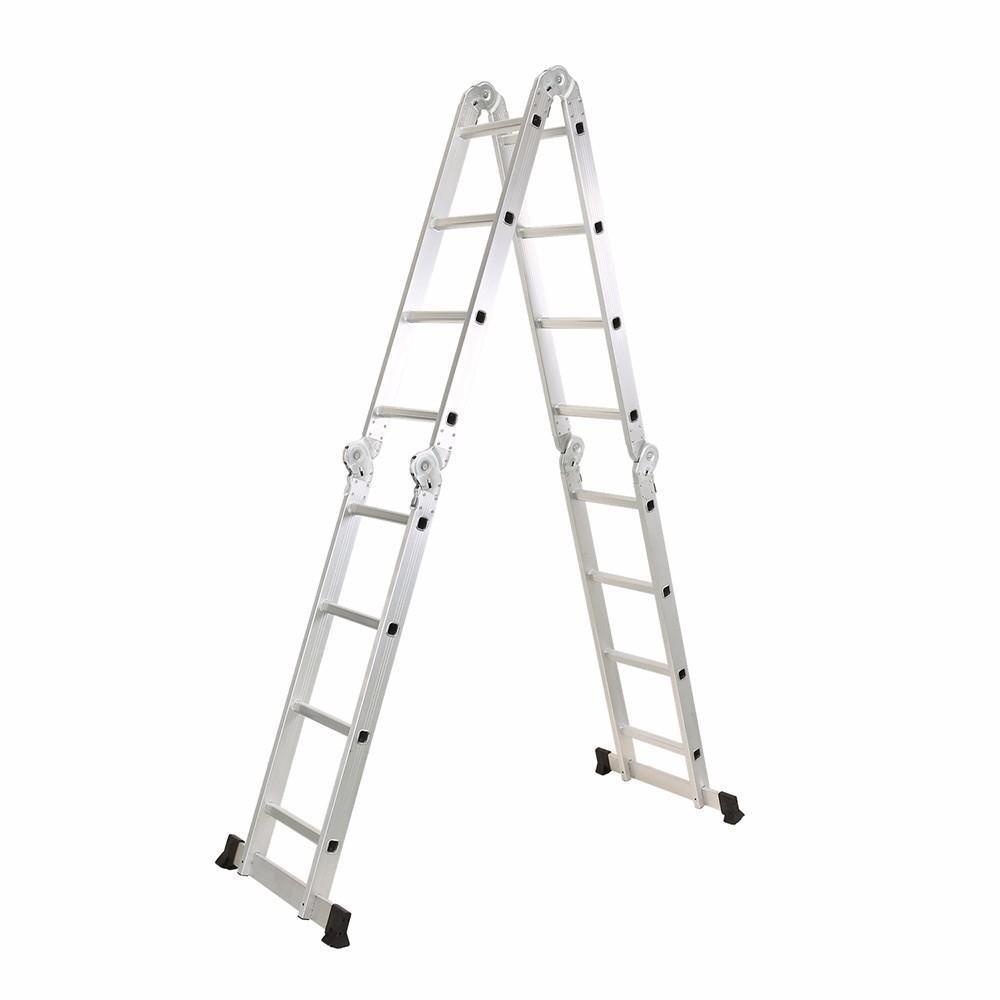 Escada Articulada Multifuncional 4x4 Alumínio Fortt 16 Degraus 4.47m - Eam4x4