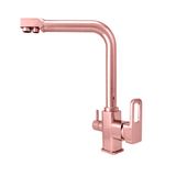 Torneira Gourmet Misturador Monocomando Com Saída Para Água Quente/fria E Filtrada Rose De Bancada Belcca Tfmr-01