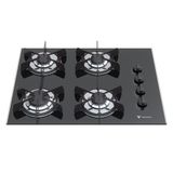 Cooktop A Gas 4 Bocas Venax Volare Preto