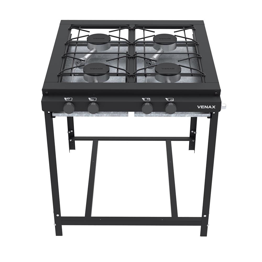 Fogão 4 Bocas Venax Industrial Preto – Nfi 430