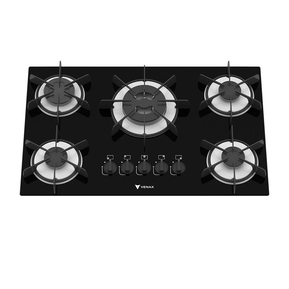 Cooktop 5 Bocas Venax Branco - Arena - Gás Bivolt - 10641 Cooktop 5 Bocas Venax Branco - Arena - Gás Bivolt - 10641