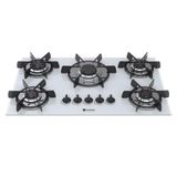 Cooktop A Gas 5 Bocas Venax Sognare Branco