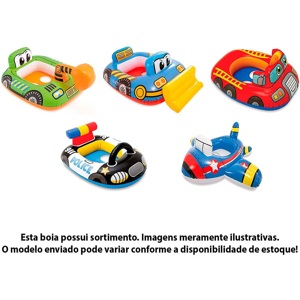 Boia Infantil Inflavel Baby Bote Kiddie Sortido Intex