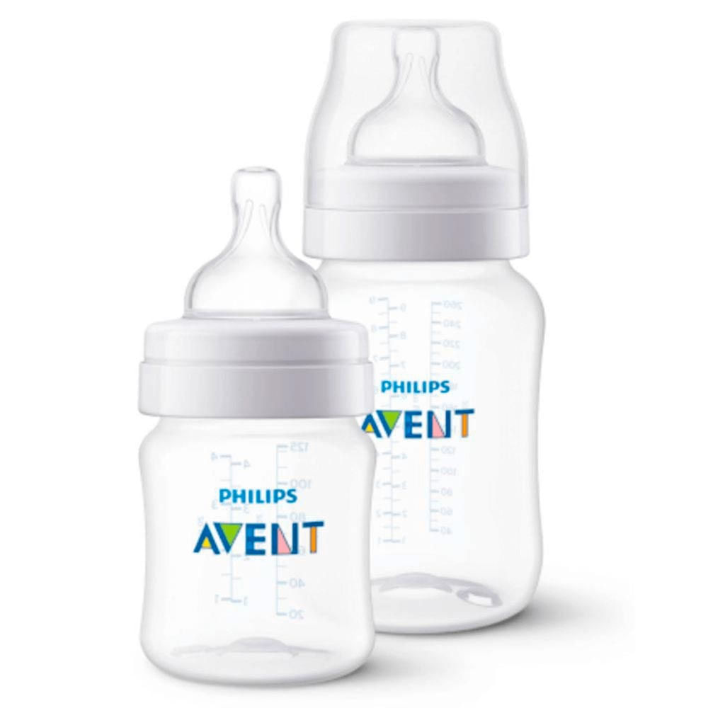 Kit 2 Mamadeiras Anticolica 125 260ml Classica Philips Avent