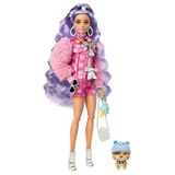 Boneca Articulada Barbie Extra Bulldog Cabelo Lilas Mattel