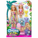 Conjunto E Boneca Barbie E Chelsea Lost Birthday Animais Da Selva Mattel