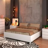 Cama Casal Mônaco Tcil Móveis Neve