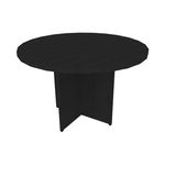 Mesa de Jantar Redonda Anne Bramov Móveis Preto