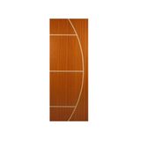 Folha de Porta Madeira Decorada 210x70cm Espessura 3,5cm Cantareira MGM Mogno