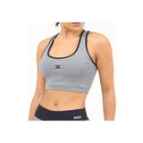 Top DX-3 Feminino Mescla Cinza