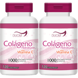 Kit 2 X Colágeno Hidrolisado Vitamina C 120 Cpr Cada - Duom